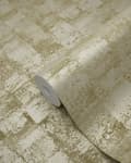 Miniatyrbillede 5 af 7: Origin Wallcoverings tapet med struktur khakigrønt 53 cm x 10,05 m