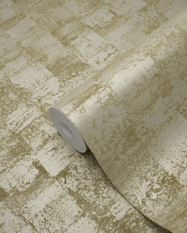 Origin Wallcoverings tapet med struktur khakigrønt 53 cm x 10,05 m