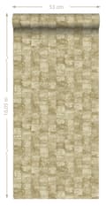 Miniatyrbillede 7 af 7: Origin Wallcoverings tapet med struktur khakigrønt 53 cm x 10,05 m