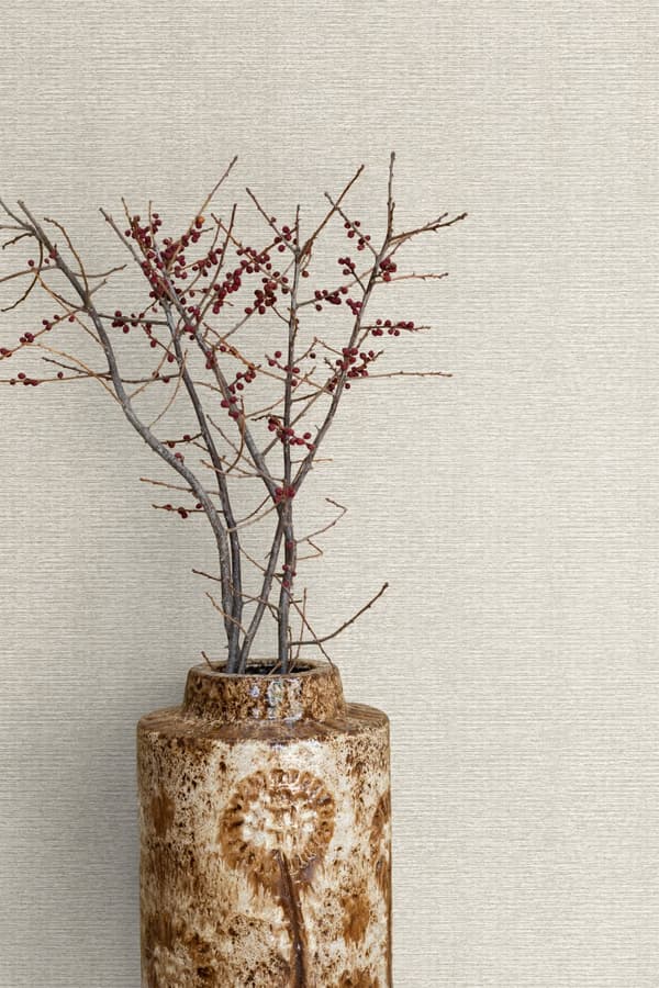 Origin Wallcoverings tapet linnestruktur sandfärgat - 347375 - 53 cm x 10,05 m