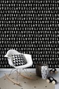 Miniatyrbillede 2 af 8: ESTAhome tapet love you - citater sort og hvidt 53 cm x 10,05 m