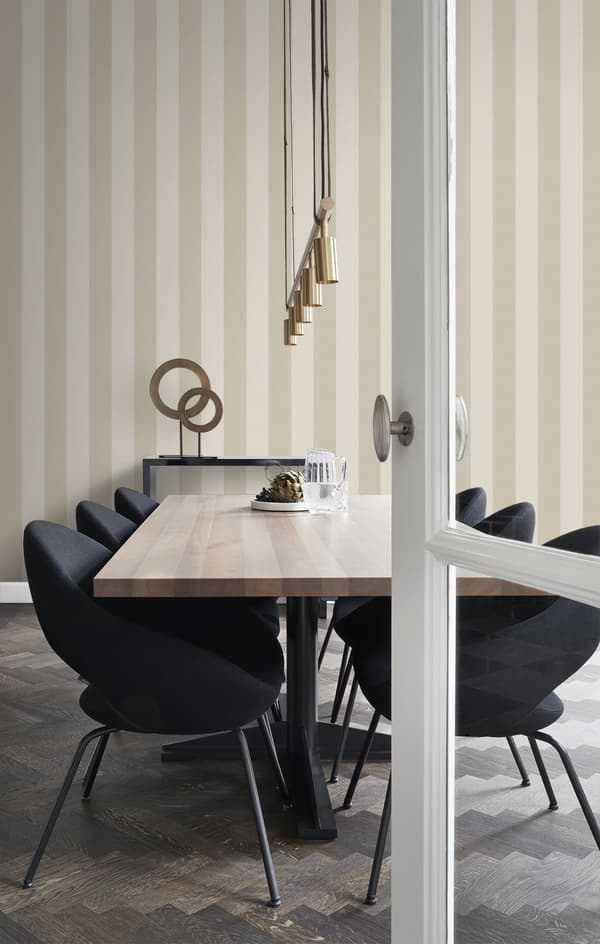 Origin Wallcoverings tapet striber hjortefarvet 53 cm x 10,05 m