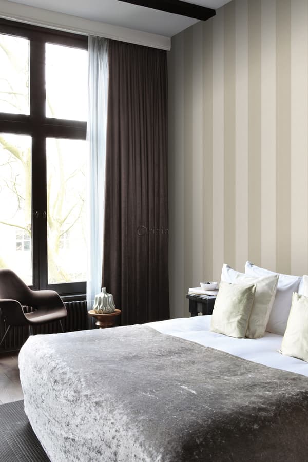 Origin Wallcoverings tapet striber hjortefarvet 53 cm x 10,05 m