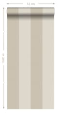 Miniatyrbillede 8 af 8: Origin Wallcoverings tapet striber hjortefarvet 53 cm x 10,05 m