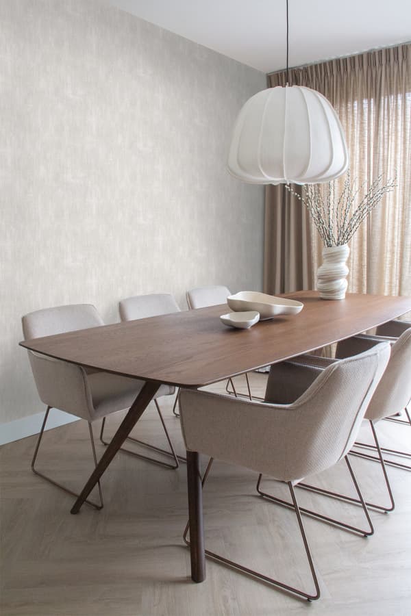 ESTAhome tapet malerisk virkning lysegråt 53 cm x 10,05 m