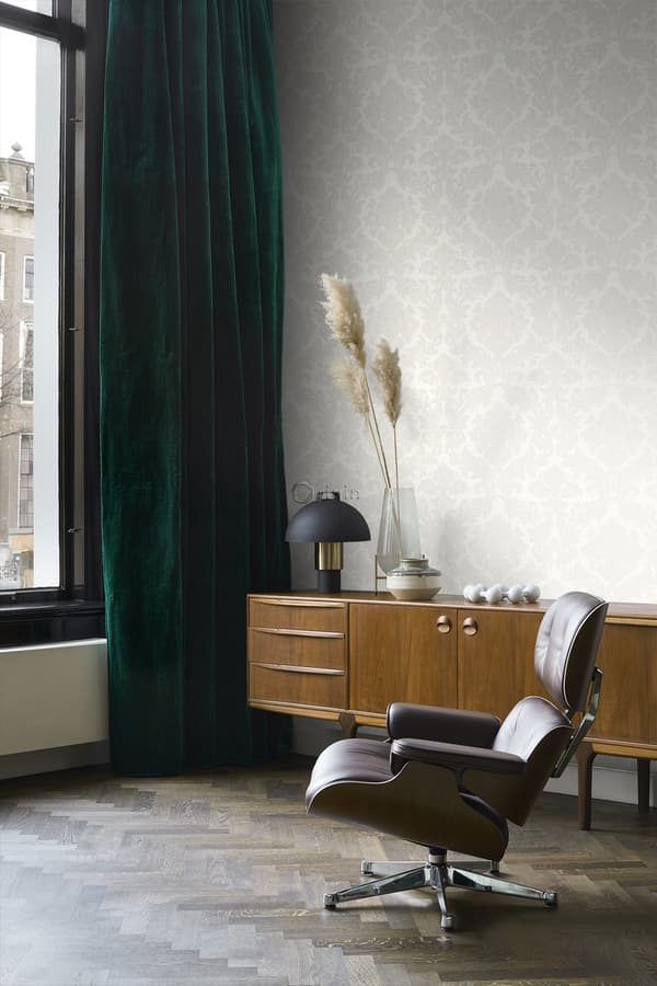 Origin Wallcoverings tapet ornament vitt 53 cm x 10,05 m