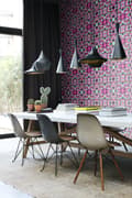 Miniatyrbild 3 av 7: Origin Wallcoverings tapet kubism rosa och grönt 53 cm x 10,05 m