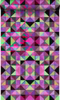 Miniatyrbild 1 av 7: Origin Wallcoverings tapet kubism rosa och grönt 53 cm x 10,05 m
