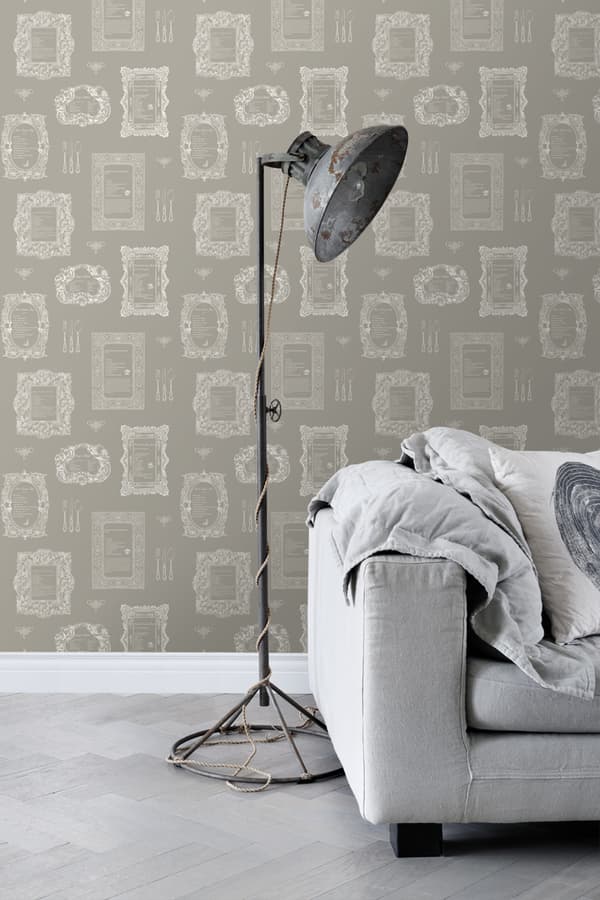 ESTAhome tapet recept mullvadsgrått 53 cm x 10,05 m