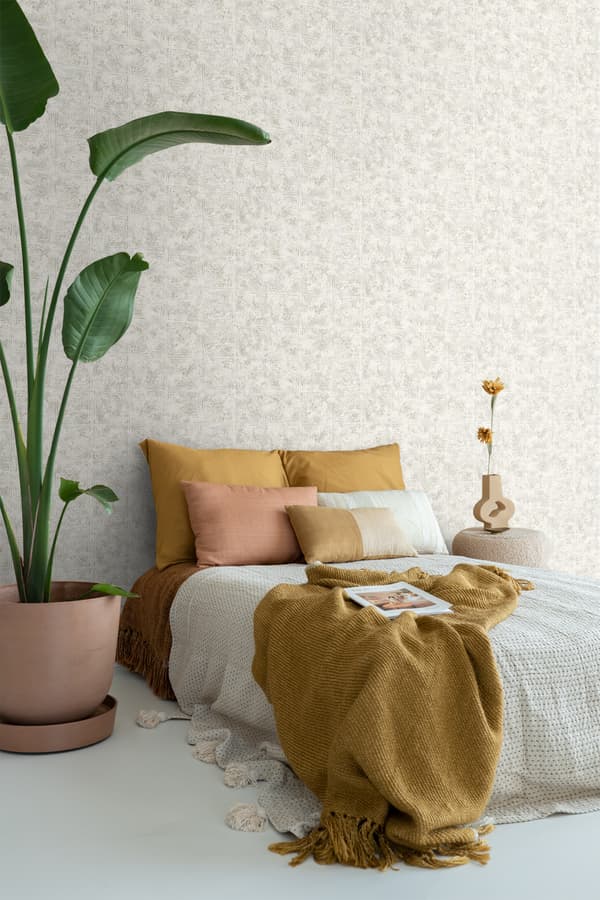 ESTAhome tapet kakelmotiv mörkbeige 53 cm x 10,05 m