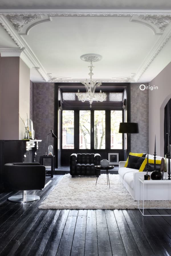 Origin Wallcoverings tapet målningsstruktur mörkt mullvadsgrått 53 cm x 10,05 m