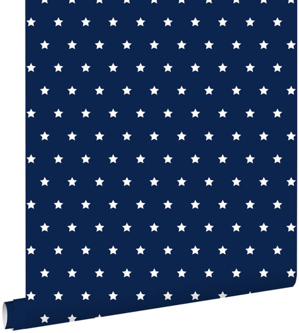 ESTAhome tapet stjärnor marinblått 53 cm x 10,05 m