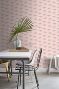 Miniatyrbild 3 av 8: ESTAhome tapet pantrar milt rosa 0,53 x 10,05 m