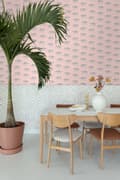 Miniatyrbild 4 av 8: ESTAhome tapet pantrar milt rosa 0,53 x 10,05 m
