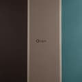 Miniatyrbild 1 av 2: Origin Wallcoverings tapet ränder bensinblått och brunt 52 cm x 10,05 m