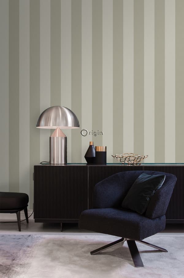 Origin Wallcoverings tapet ränder ljusbrunt 53 cm x 10,05 m