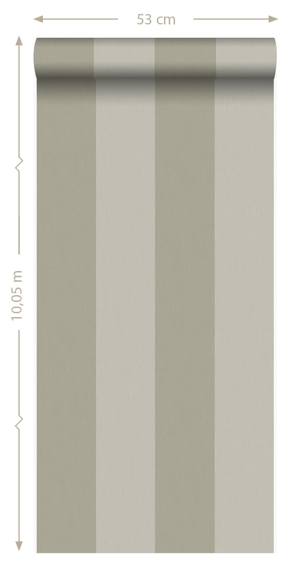 Origin Wallcoverings tapet ränder ljusbrunt 53 cm x 10,05 m