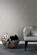 Miniatyrbild 5 av 8: Origin Wallcoverings tapet ränder brunt och guldglänsande 53 cm x 10,05 m