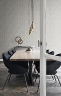 Miniatyrbild 2 av 8: Origin Wallcoverings tapet ränder brunt och guldglänsande 53 cm x 10,05 m