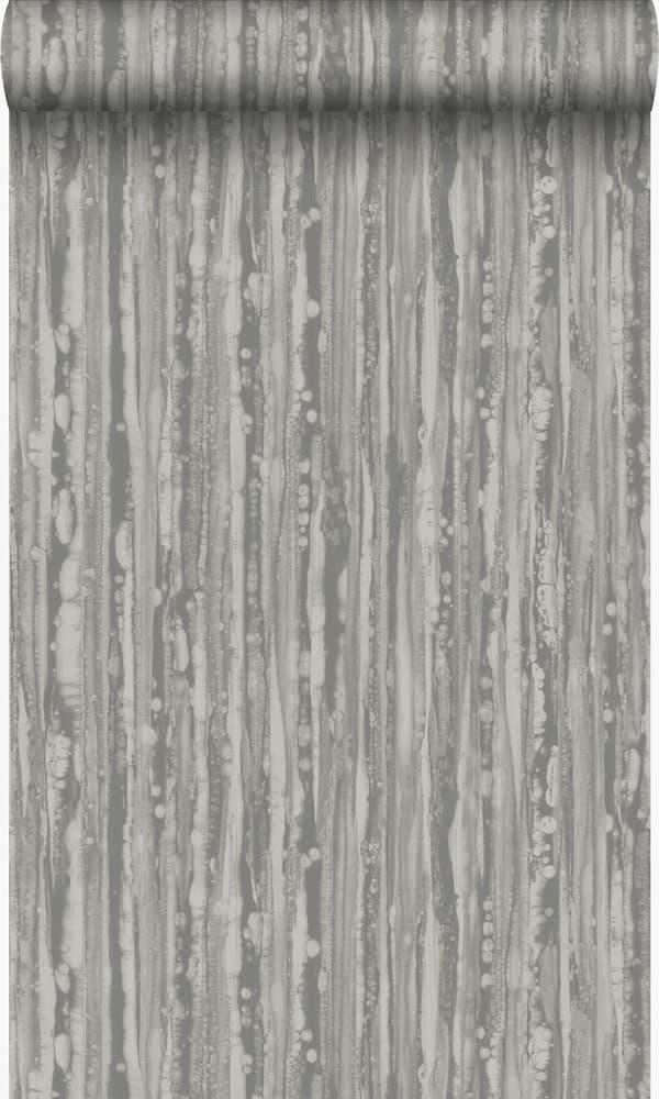 Origin Wallcoverings tapet ränder brunt och guldglänsande 53 cm x 10,05 m