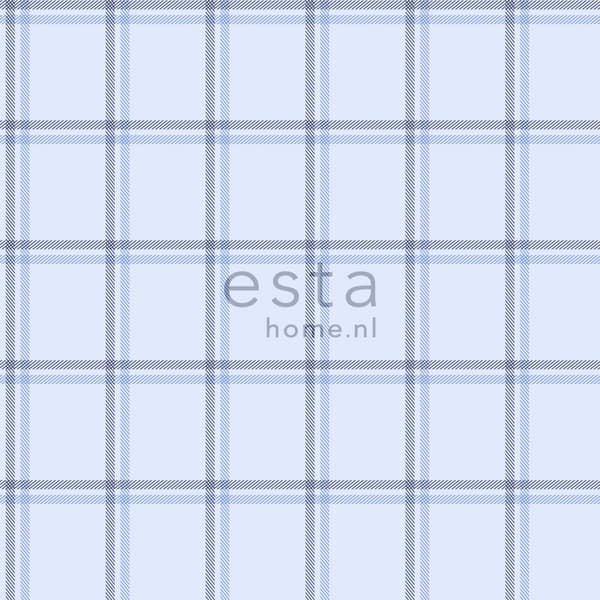 ESTAhome tapet rombemotiv lyseblåt 53 cm x 10,05 m