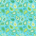 Miniatyrbild 5 av 6: ESTAhome tapet Paisleys turkost och limegrönt 53 cm x 10,05 m