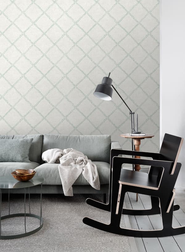 ESTAhome tapet orientalsk berbertæppe mintgrønt og mathvidt 53 cm x 10,05 m