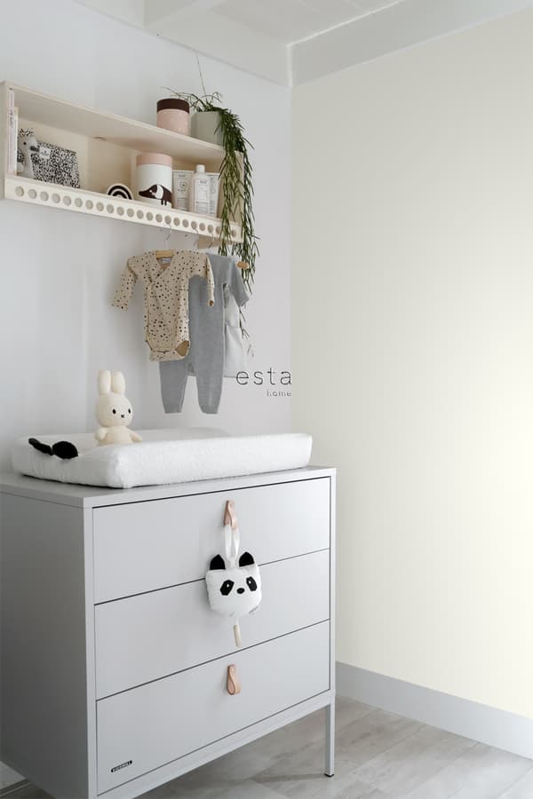 ESTAhome tapet malerisk virkning cremefarvet 53 cm x 10,05 m
