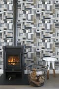 Miniatyrbild 6 av 8: ESTAhome tapet träskräp grått 53 cm x 10,05 m