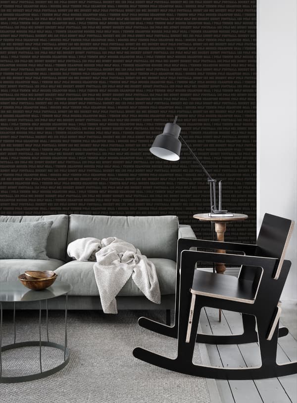 ESTAhome tapet alla sporter mörkbrunt 53 cm x 10,05 m