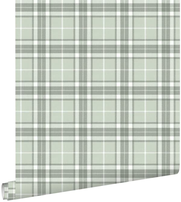 ESTAhome tapet rutor mintgrönt 0,53 x 10,05 m