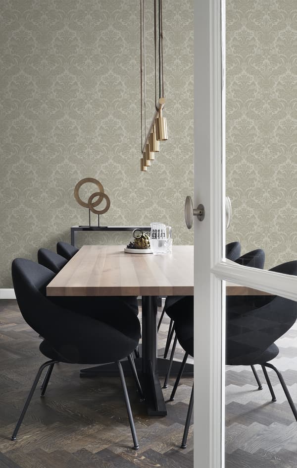 Origin Wallcoverings tapet ornament ljusbrunt 53 cm x 10,05 m
