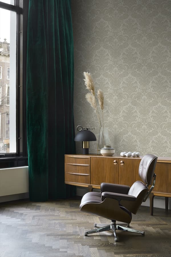 Origin Wallcoverings tapet ornament ljusbrunt 53 cm x 10,05 m