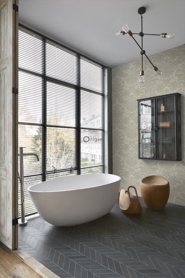 Origin Wallcoverings tapet ornament ljusbrunt 53 cm x 10,05 m