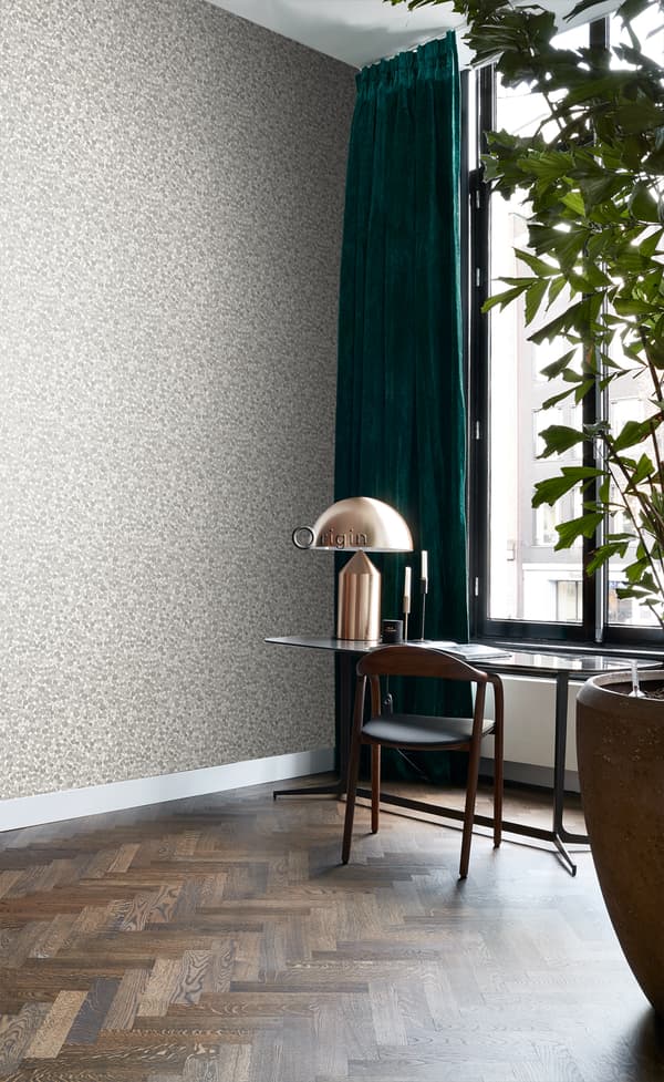 Origin Wallcoverings tapet metalmønter elfenbenshvidt og gråt 53 cm x 10,05 m