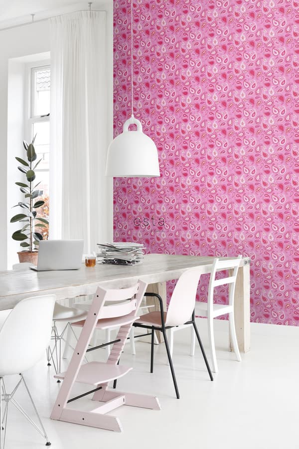ESTAhome tapet Paisleys karamellrosa 53 cm x 10,05 m