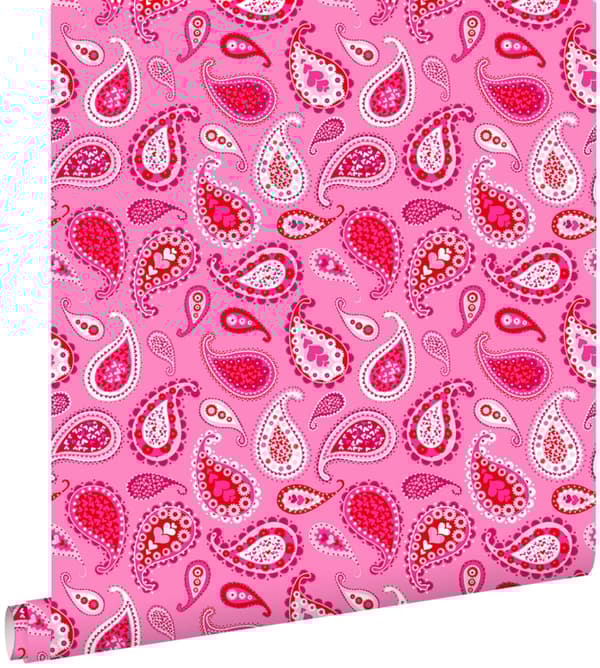 ESTAhome tapet paisleys slikrosa 53 cm x 10,05 m