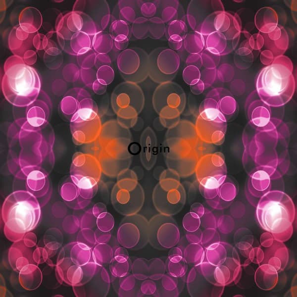 Origin Wallcoverings tapet kalejdoskop rosa och orange 53 cm x 10,05 m