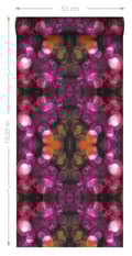 Miniatyrbild 6 av 6: Origin Wallcoverings tapet kalejdoskop rosa och orange 53 cm x 10,05 m