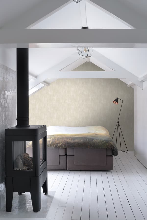 ESTAhome tapet enfärgad med målningseffekt krämfärgat - 127635 - 53 cm x 10,05 m