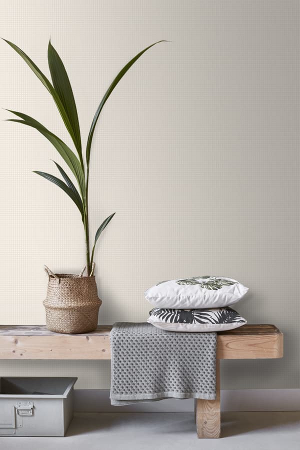 ESTAhome tapet prikker beige - 135429 - 53 cm x 10,05 m