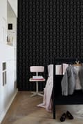 Miniatyrbillede 3 af 8: ESTAhome tapet barokmønster sort 53 cm x 10,05 m