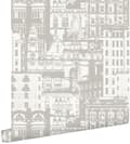 Miniatyrbillede 1 af 8: ESTAhome tapet bygninger beige 53 cm x 10,05 m