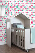 Miniatyrbild 2 av 4: ESTAhome tapet love you - citat turkost och rosa 53 cm x 10,05 m