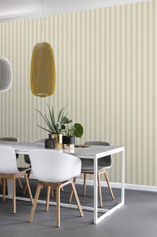 ESTAhome tapet ränder brunt - 127616 - 53 cm x 10,05 m