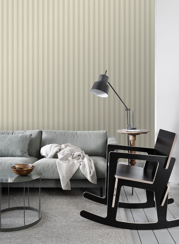 ESTAhome tapet ränder brunt - 127616 - 53 cm x 10,05 m