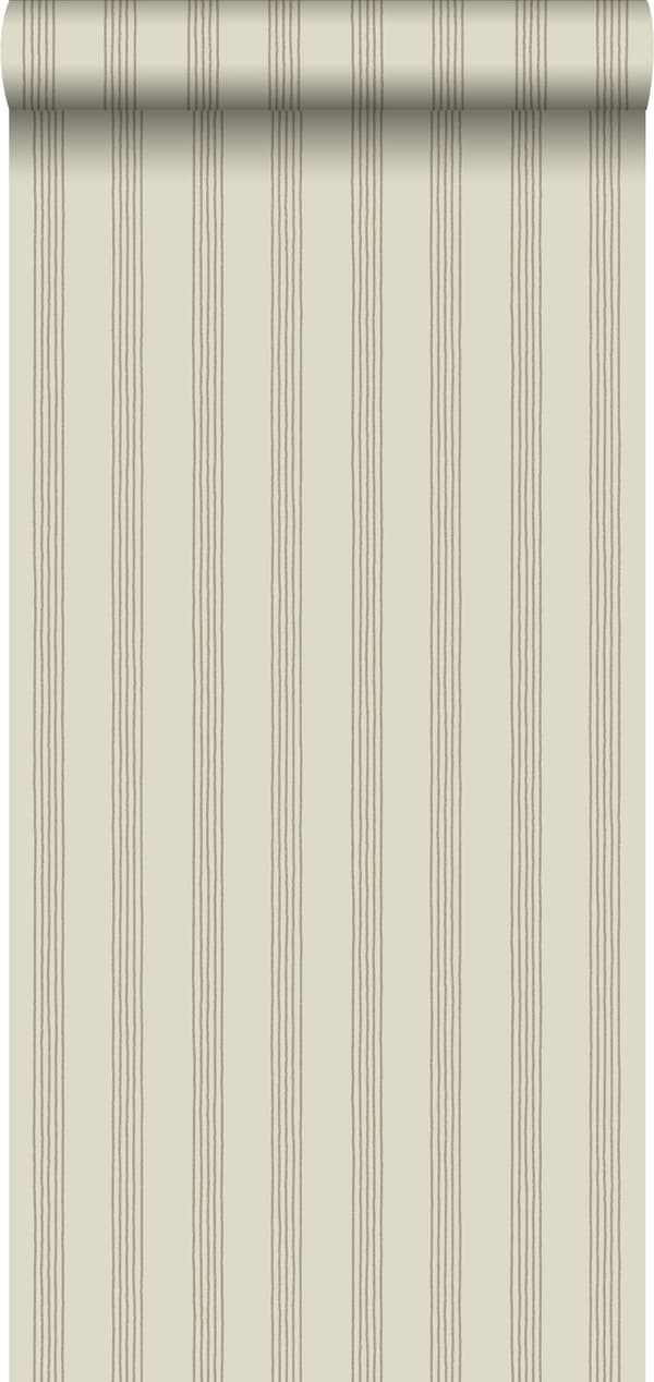 ESTAhome tapet ränder brunt - 127616 - 53 cm x 10,05 m