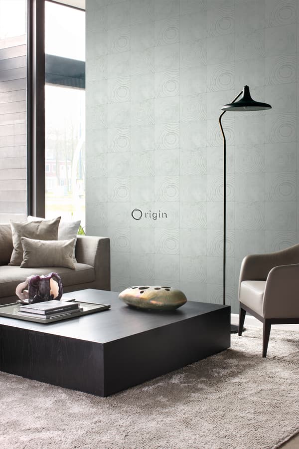 Origin Wallcoverings tapet tvärsnitt trädstammar mintgrönt 53 cm x 10,05 m