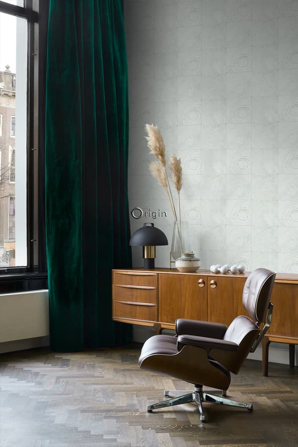 Origin Wallcoverings tapet tvärsnitt trädstammar mintgrönt 53 cm x 10,05 m