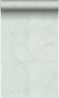 Miniatyrbild 1 av 8: Origin Wallcoverings tapet tvärsnitt trädstammar mintgrönt 53 cm x 10,05 m